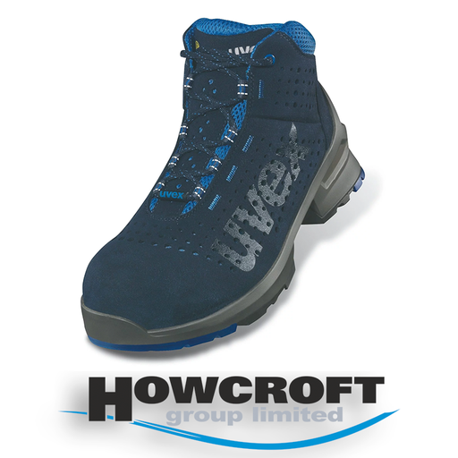 [HIS-213230] uvex 1 S1 SRC perforated lace-up boot, Protection class S1 SRC, ESD Cert, Available in sizes: 3-14