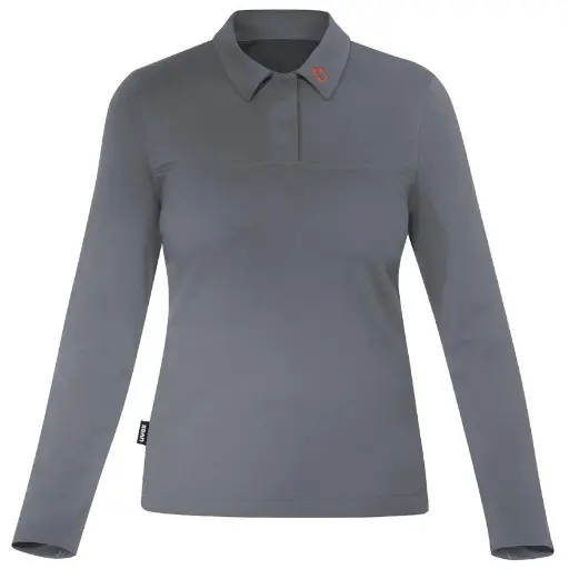 [HIS-213295] uvex 7035508 fire + arc women's polo shirt - Grey XS-4XL