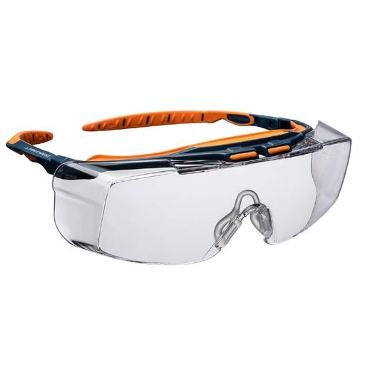 [HIS-214565] Portwest PS24 - Peak OTG Safety Glasses Clear