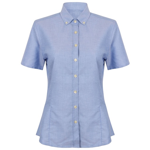 Henbury HB518 - Women's modern short sleeve Oxford shirt