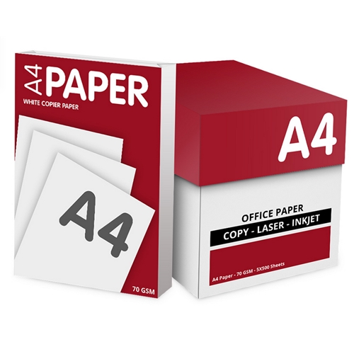 [HIS-214828] A4 White Copy Paper Ream-Wrapped Box of 5 x 500 Sheets (Pack of 2500)