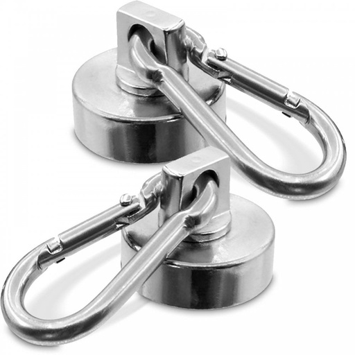 [HIS-214860] 2 Piece 25mm Magnetic Carabiner 22kg