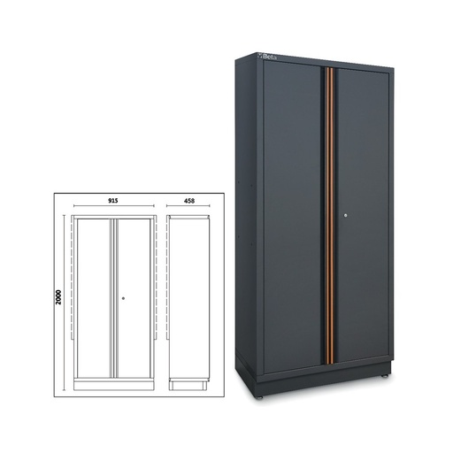 [HIS-214910] Beta 45000481 - C45PRO 2.0 AS2- TWO-DOOR CABINET+BRACKET