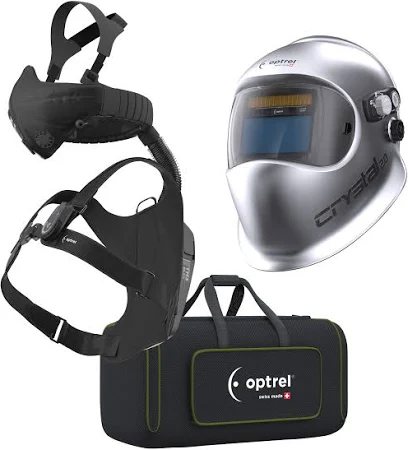 [HIS-216710] Optrel Crystal 2.0 - Ready To Weld Package (PAPR Helmet + E3000X PAPR c/w 18V Battery + Parking Buddy & E3000/X Bag)