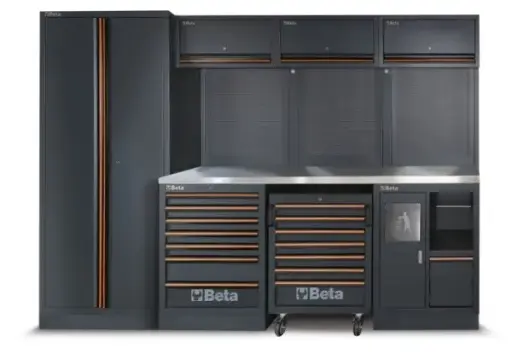 [C45PRO 2.0 X] Beta C45PRO 2.0 X Workshop furniture combination C45PRO 2.0 (stainless worktop) 